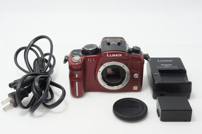 Panasonic パナソニック LUMIX DMC-G1 ボディ ミラーレス一眼カメラ レッド 260319ay