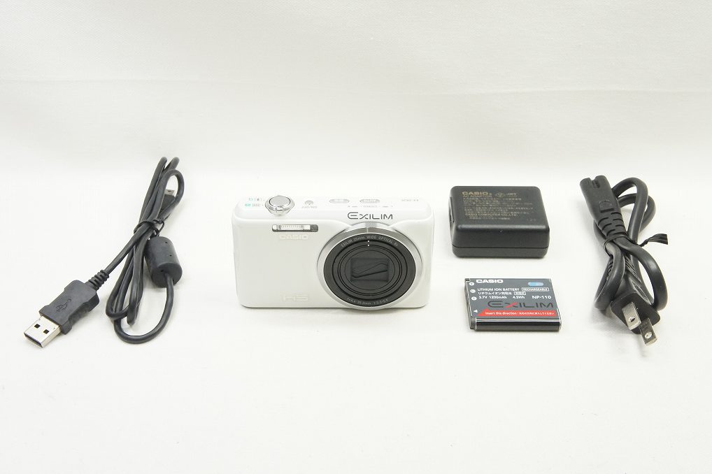 良品 CASIO カシオ EXILIM EX-ZR20 コンパクトデジタルカメラ ホワイト 250817f