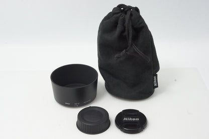 良品 Nikon ニコン AF-S DX NIKKOR 55-200mm F4-5.6G ED VR APS-C ズームレンズ フード ポーチ付 260525af