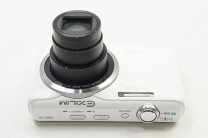 良品 CASIO カシオ EXILIM EX-ZR20 コンパクトデジタルカメラ ホワイト 250817f