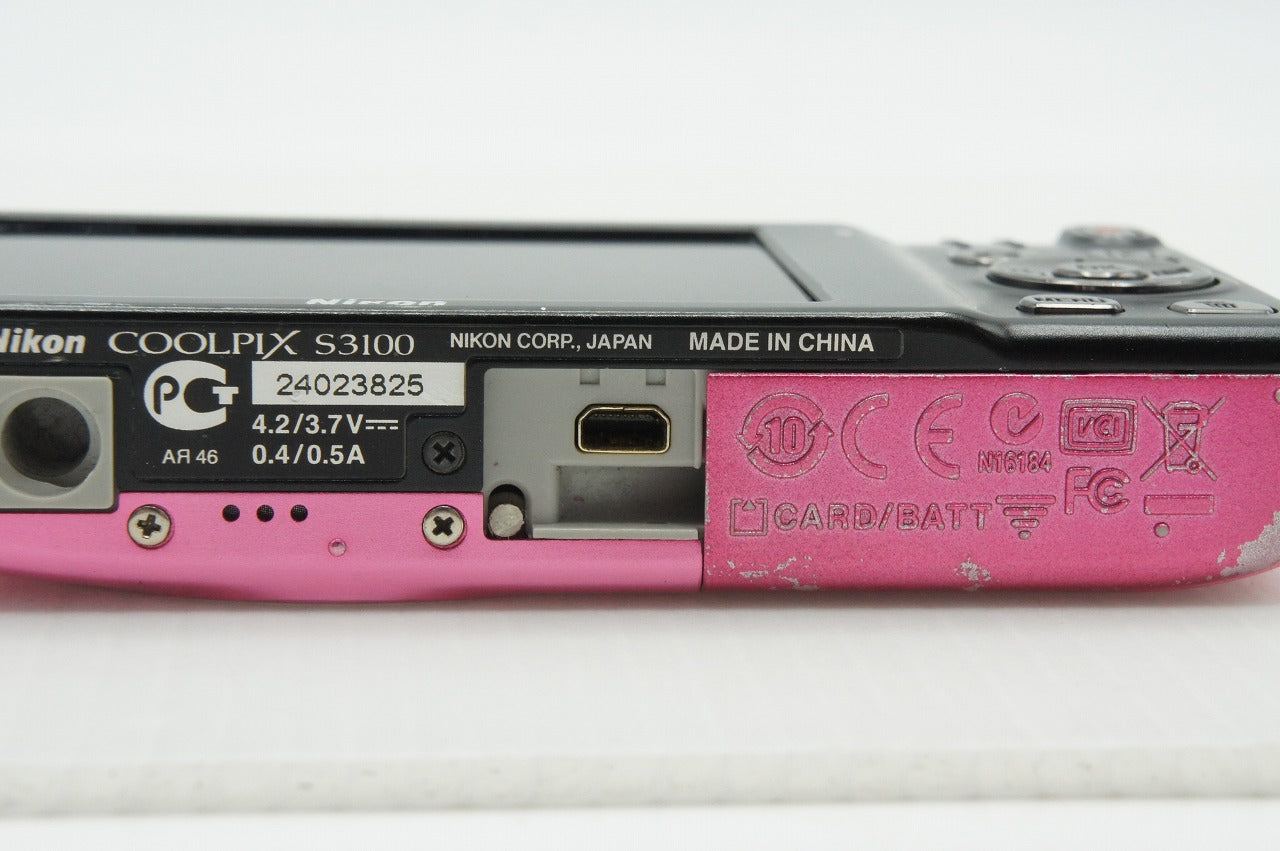 Nikon ニコン COOLPIX S3100 コンパクトデジタルカメラ フレッシュピンク 元箱付 260218f