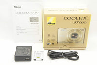 美品 Nikon ニコン COOLPIX S7000 コンパクトデジタルカメラ ゴールド 元箱付 240914e