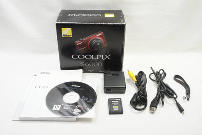 Nikon ニコン COOLPIX S6000 コンパクトデジタルカメラ レッド 元箱付 250824j
