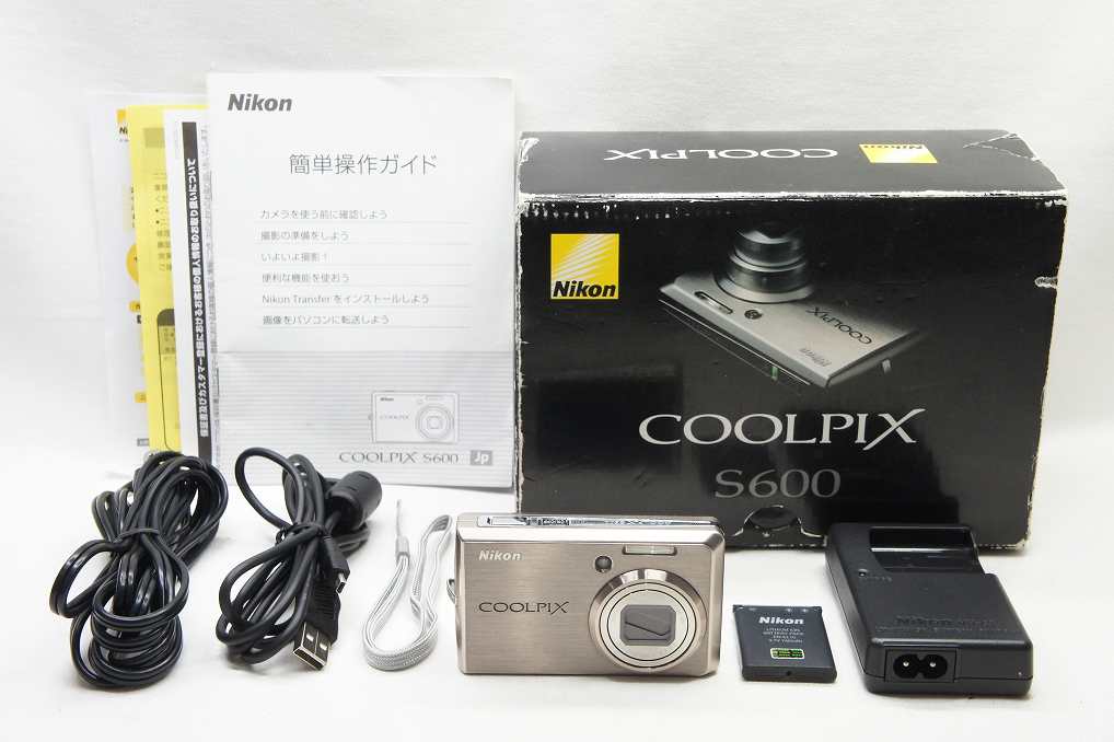 良品 Nikon ニコン COOLPIX S600 コンパクトデジタルカメラ ピンクゴールド 元箱付 250827i