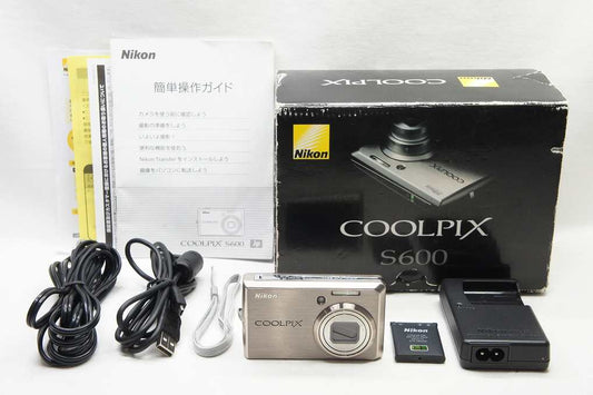 良品 Nikon ニコン COOLPIX S600 コンパクトデジタルカメラ ピンクゴールド 元箱付 250827i