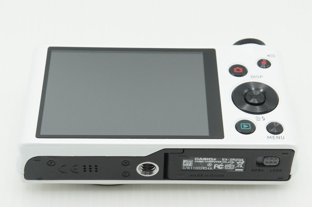 CASIO カシオ HIGH SPEED EXILIM EX-ZR200 コンパクトデジタルカメラ ホワイト 260218b