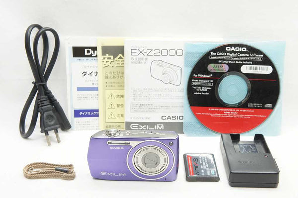 美品 CASIO カシオ EXILIM EX-Z2000 コンパクトデジタルカメラ バイオレット 250827c