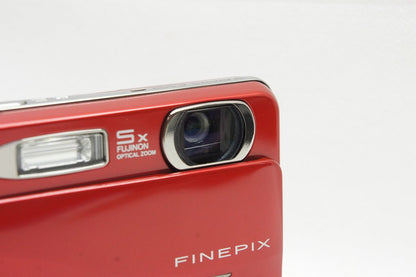美品 FUJIFILM フジフイルム FinePix Z800EXR コンパクトデジタルカメラ レッド 元箱付 250610q