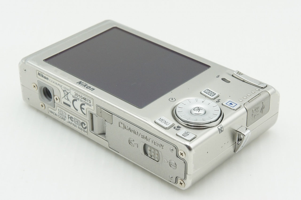 良品 Nikon ニコン COOLPIX S510 コンパクトデジタルカメラ シルバー 260218d