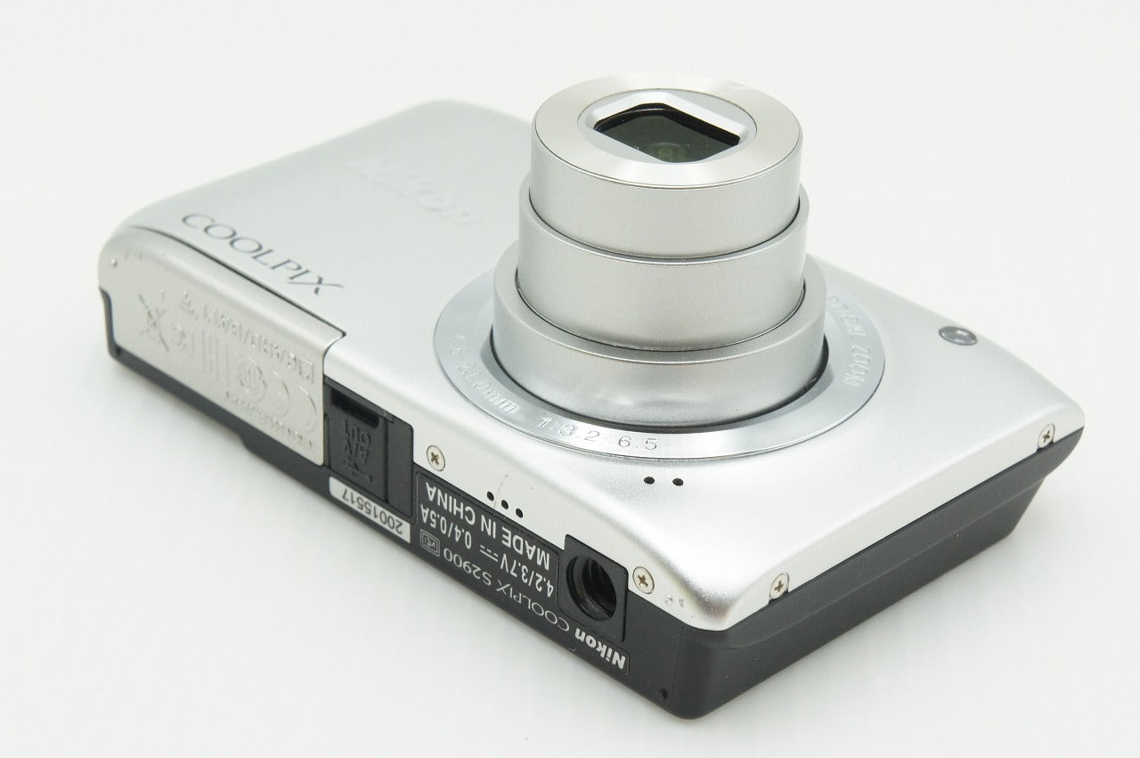 良品 Nikon ニコン COOLPIX S2900 コンパクトデジタルカメラ シルバー 元箱付 260218a