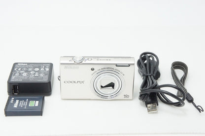 訳あり品 Nikon ニコン COOLPIX S6200 コンパクトデジタルカメラ シルバー 260327f