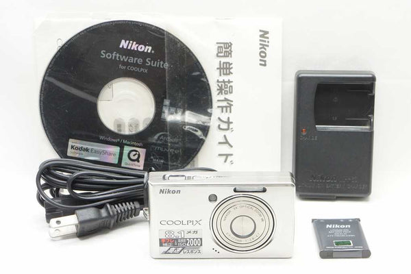 美品 Nikon ニコン COOLPIX S510 コンパクトデジタルカメラ シルバー 240915b