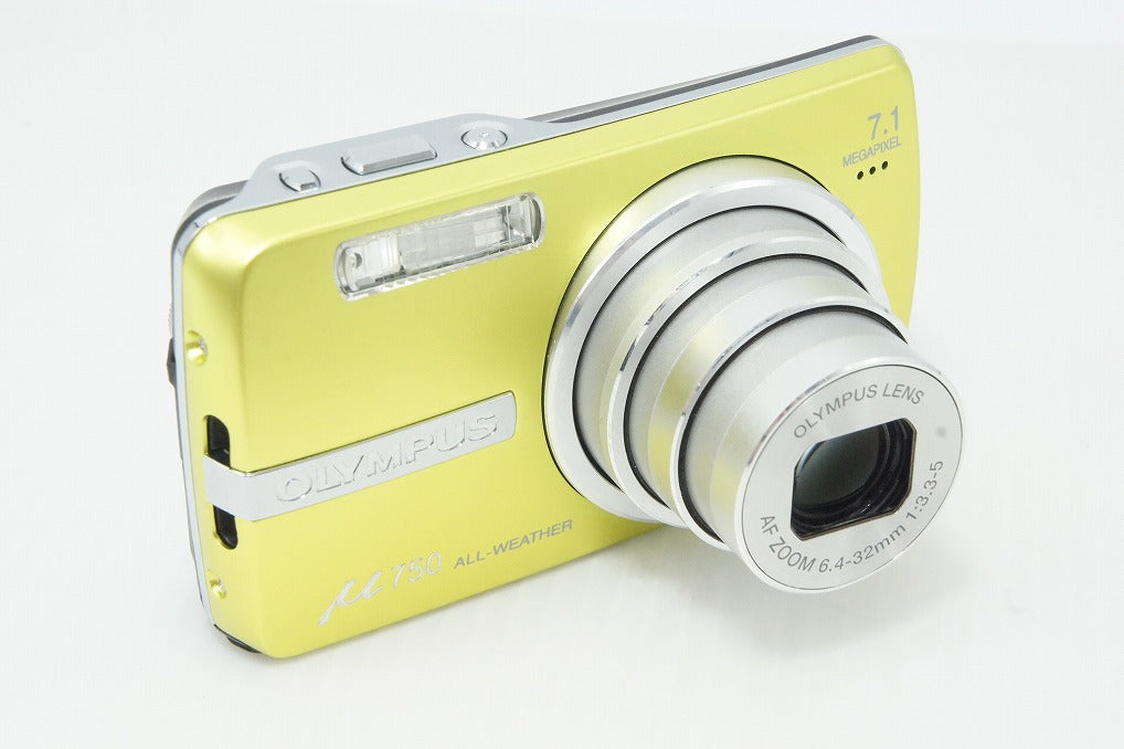 良品 OLYMPUS オリンパス μ750 コンパクトデジタルカメラ ライム