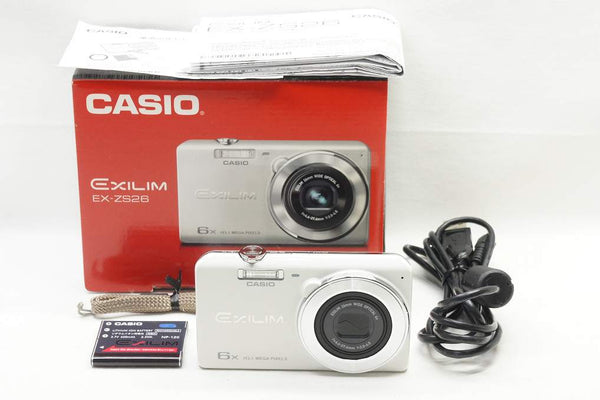 CASIO カシオ EXILIM EX-ZS26 コンパクトデジタルカメラ ホワイト 元箱付 250826e