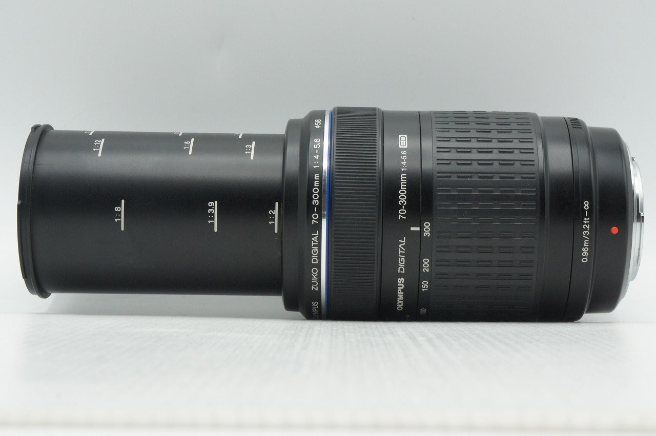 良品 OLYMPUS オリンパス ZUIKO DIGITAL ED 70-300mm F4-5.6 フォーサーズ ズームレンズ フード付 260218u