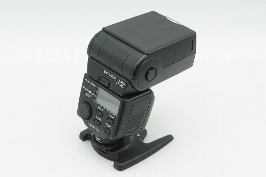 Excellent condition OLYMPUS FL-36 Electronic Flash with stand and case 260218v