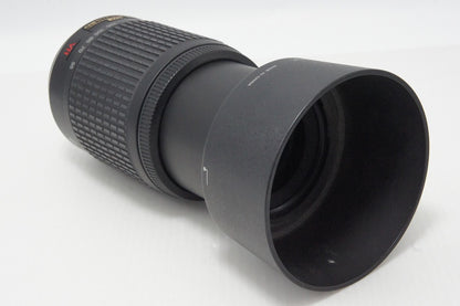 良品 Nikon ニコン AF-S DX NIKKOR 55-200mm F4-5.6G ED VR APS-C ズームレズ フード ポーチ付 260527e