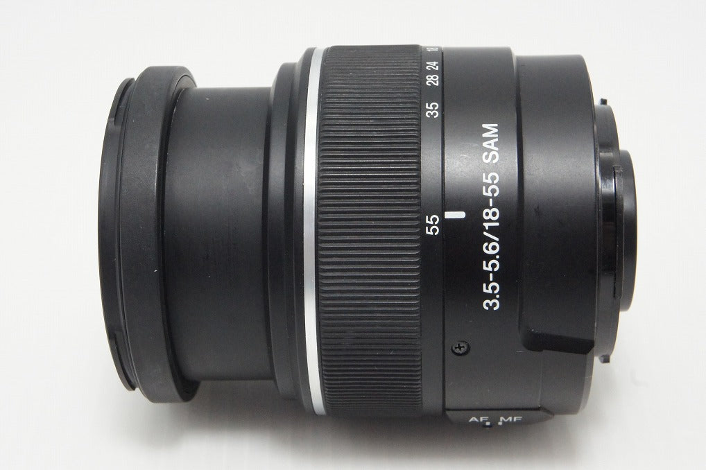 良品 SONY ソニー DT 18-55mm F3.5-5.6 SAM SAL1855 MINOLTA αマウント APS-C ズームレンズ フード付 260527ai
