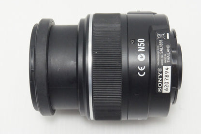 良品 SONY ソニー DT 18-55mm F3.5-5.6 SAM SAL1855 MINOLTA αマウント APS-C ズームレンズ フード付 260527ai