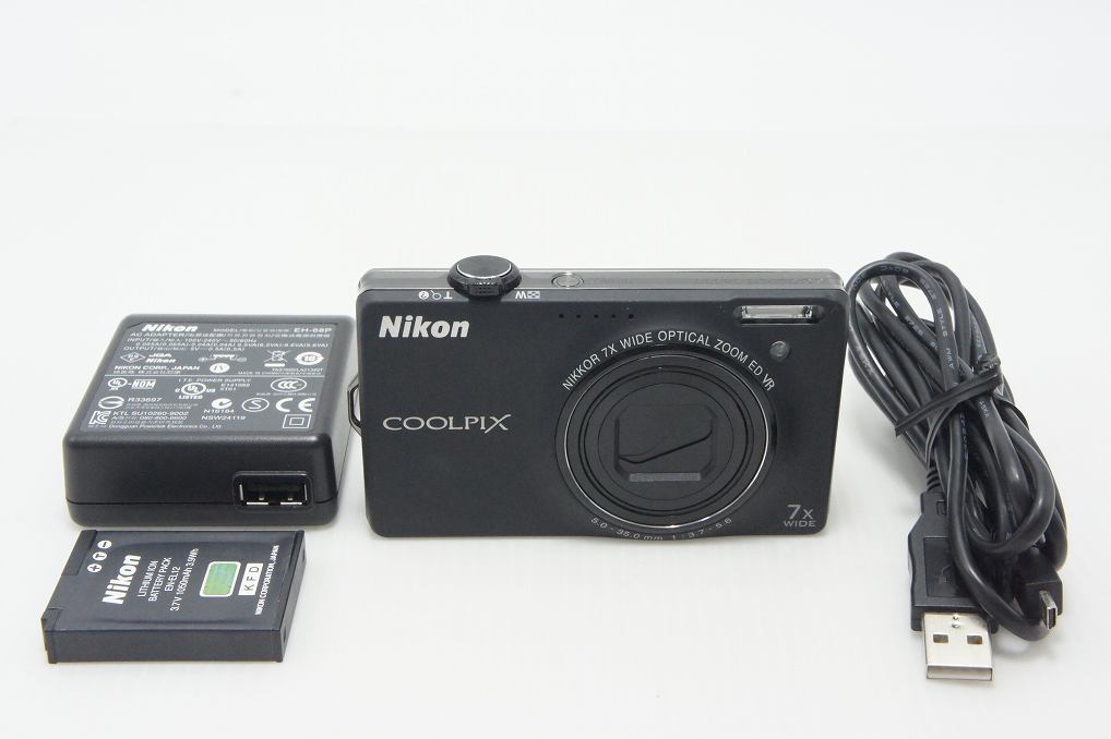 Nikon ニコン COOLPIX S6000 コンパクトデジタルカメラ ノーブルブラック 260903d