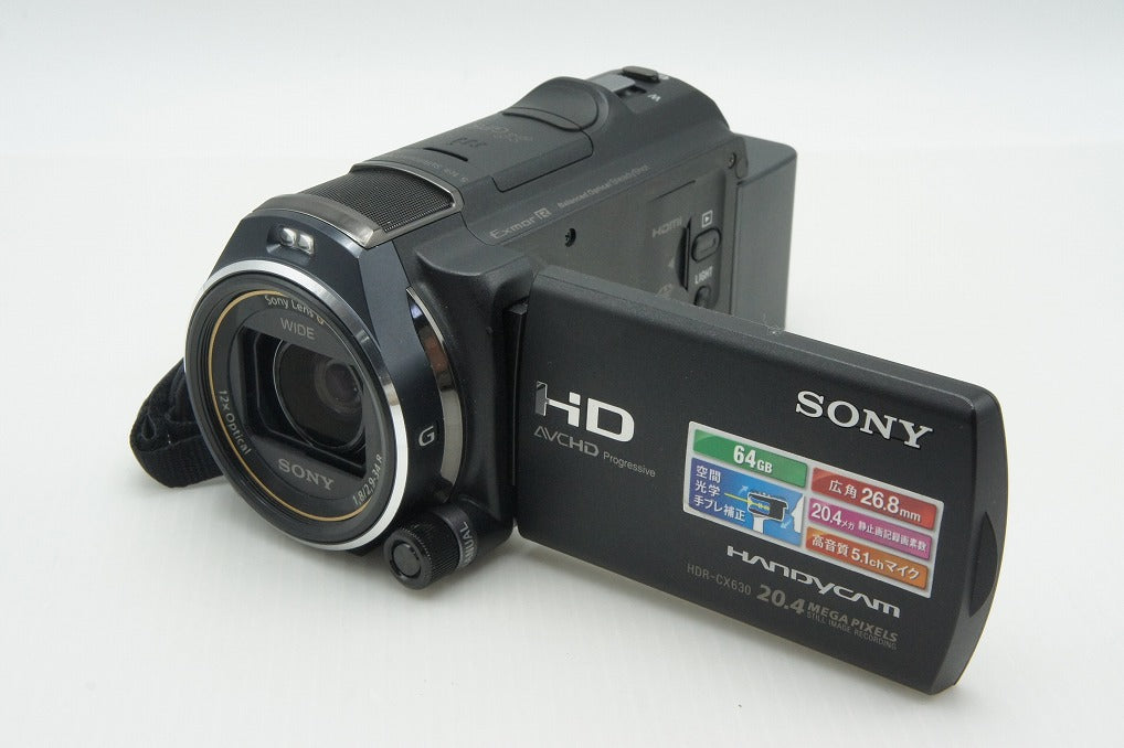 良品 SONY ソニー デジタルビデオカメラ HANDYCAM HDR-CX630V ケース付 260219a