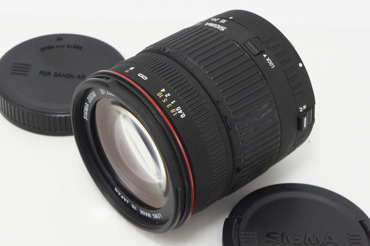 SIGMA シグマ AF 18-200mm F3.5-6.3 DC Canon キヤノン EFマウント APS-C ズームレンズ フード付 260527b