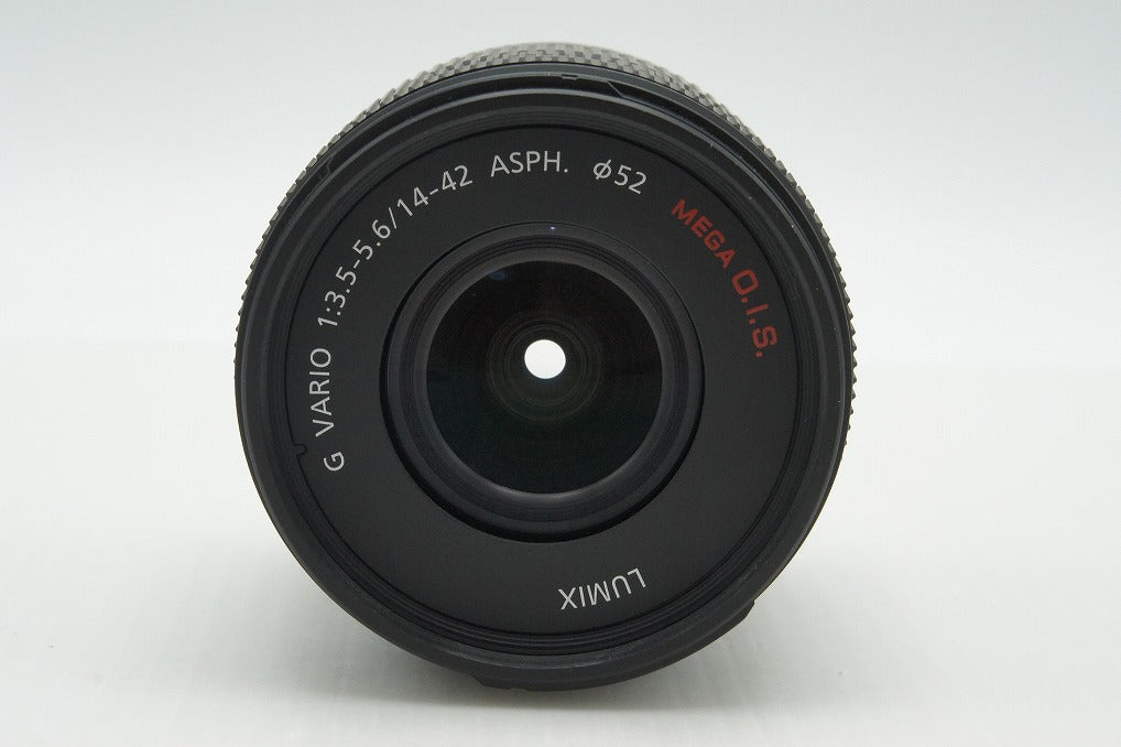 美品 Panasonic LUMIX G VARIO 14-42mm F3.5-5.6 ASPH. MEGA O.I.S H-FS014042 マイクロフォーサーズ 260219h