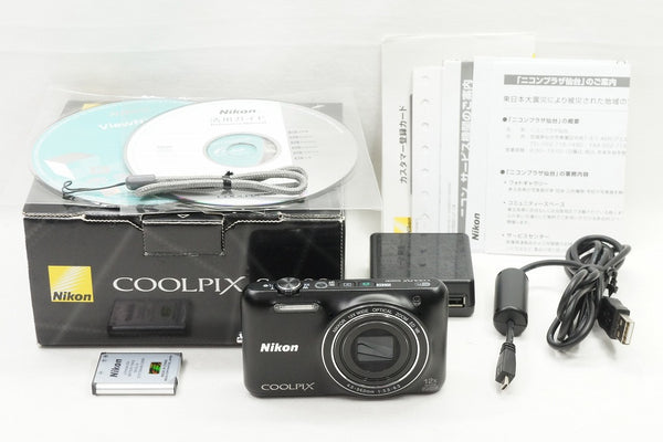 美品 Nikon ニコン COOLPIX S6600 コンパクトデジタルカメラ ブラック 