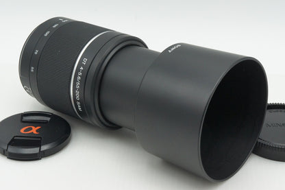 美品 SONY ソニー DT 55-200mm F4-5.6 SAM SAL55200-2 MINOLTA ミノルタ αマウント ズームレンズ フード付 260219r