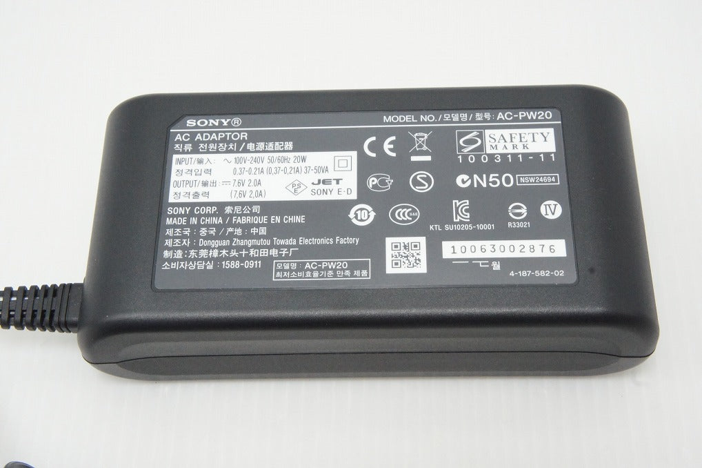 美品 SONY ソニー ACアダプター AC-PW20 元箱付 260527bi