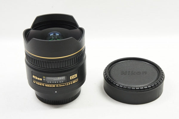 美品 Nikon ニコン AF DX FISHEYE NIKKOR 10.5mm F2.8G ED APS-C 魚眼レンズ 240304d