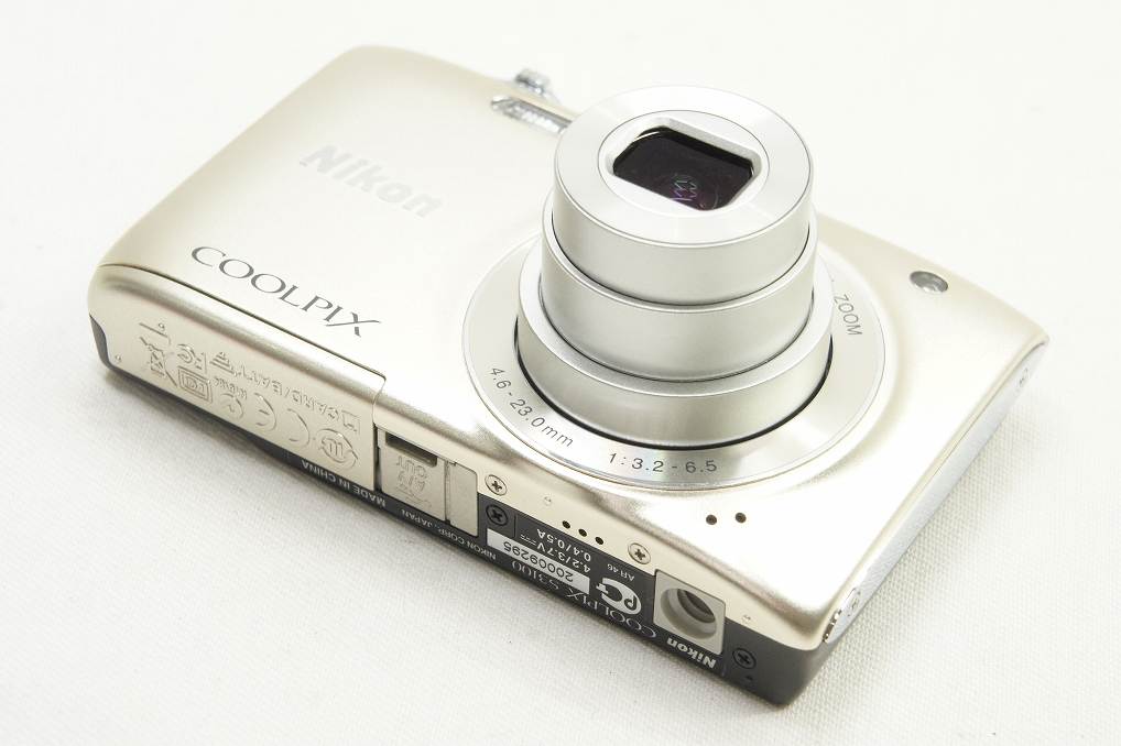美品 Nikon ニコン COOLPIX S3100 コンパクトデジタルカメラ シャンパンシルバー 250610g