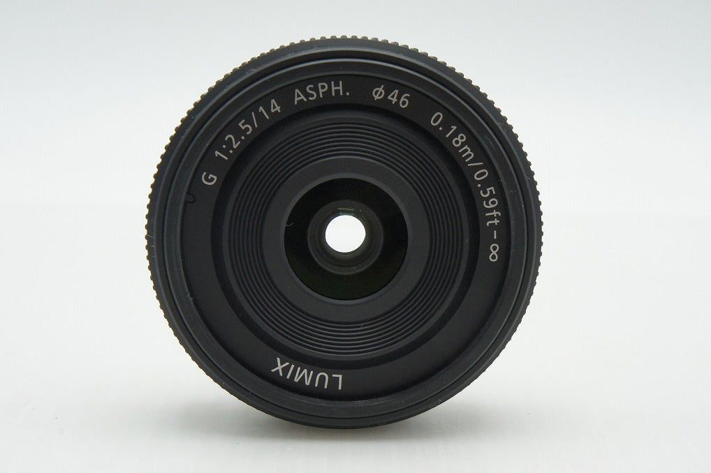 美品 Panasonic パナソニック LUMIX G 14mm F2.5 ASPH. H-H014 広角パンケーキレンズ マイクロフォーサーズ 260219i