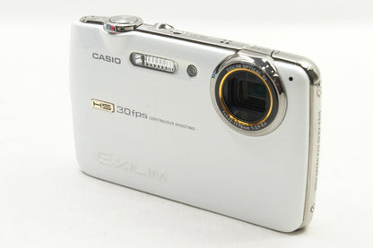 美品 CASIO カシオ HI-SPEED EXILIM EX-FS10 コンパクトデジタルカメラ ホワイト 250610i