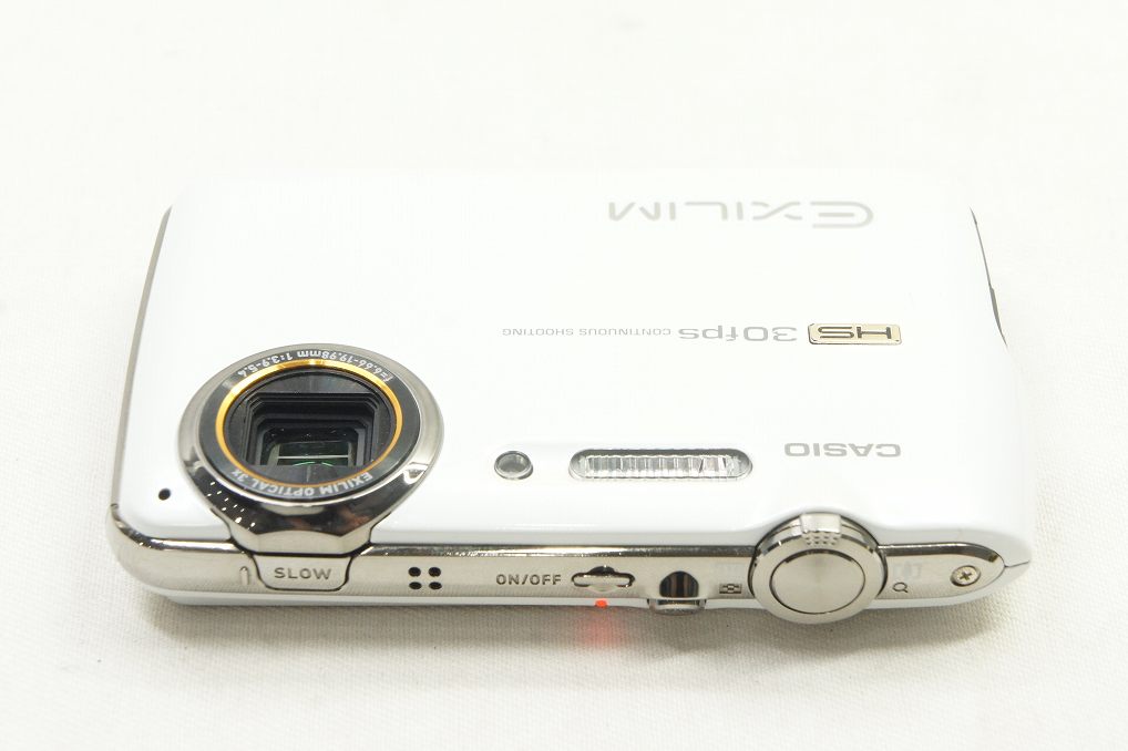 美品 CASIO カシオ HI-SPEED EXILIM EX-FS10 コンパクトデジタルカメラ ホワイト 250610i
