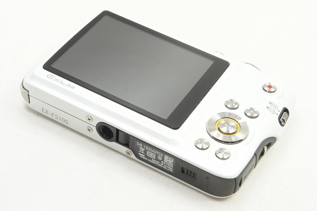 美品 CASIO カシオ HI-SPEED EXILIM EX-FS10 コンパクトデジタルカメラ ホワイト 250610i