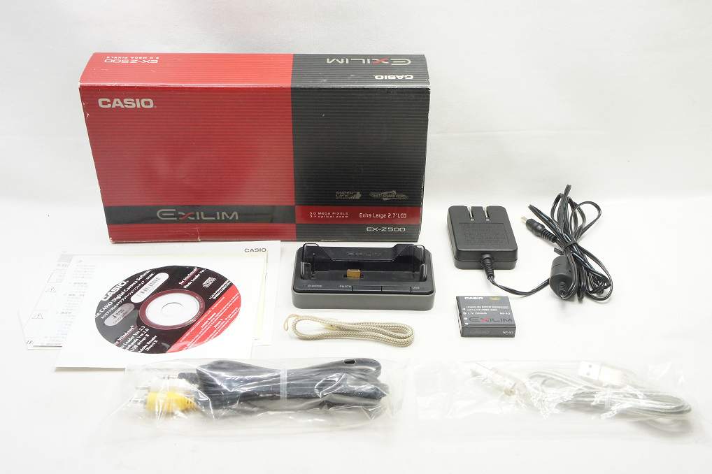 訳あり品 CASIO カシオ EXILIM EX-Z500 コンパクトデジタルカメラ シルバー 元箱付 250610l