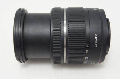 良品 Panasonic LUMIX G VARIO 14-42mm F3.5-5.6 ASPH. MEGA O.I.S H-FS014042 マイクロフォーサーズ フード付 260527q