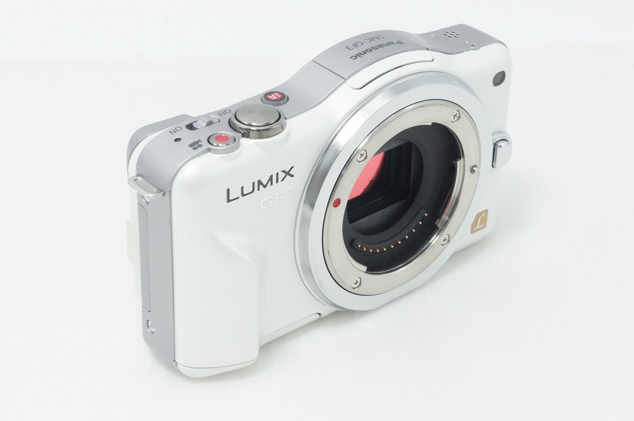 美品 Panasonic パナソニック LUMIX DMC-GF3 ボディ ミラーレス一眼カメラ ホワイト 260909aj