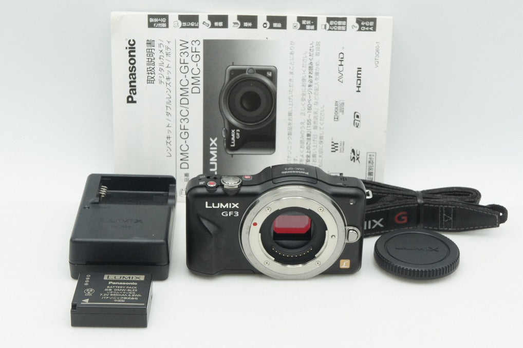 良品 Panasonic パナソニック LUMIX DMC-GF3 ボディ ミラーレス一眼カメラ エスプリブラック 260818sd
