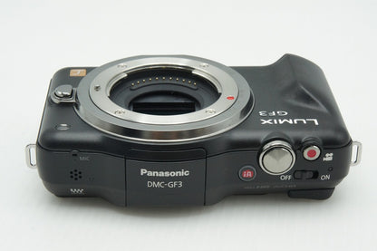 良品 Panasonic パナソニック LUMIX DMC-GF3 ボディ ミラーレス一眼カメラ ブラック 260219g