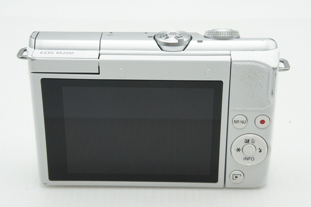 Canon キヤノン EOS M200 レンズキット (EF-M15-45mm F3.5-6.3 IS STM) ミラーレス一眼カメラ ホワイト 260221b