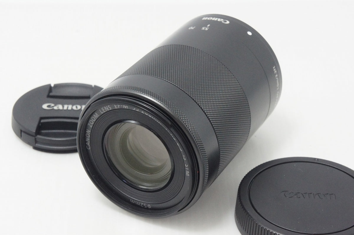 美品 Canon キヤノン EF-M 55-200mm F4.5-6.3 IS STM EF-Mマウント APS-C ズームレンズ ブラック 260909i