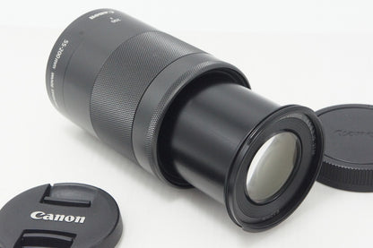 美品 Canon キヤノン EF-M 55-200mm F4.5-6.3 IS STM EF-Mマウント APS-C ズームレンズ ブラック 260909i