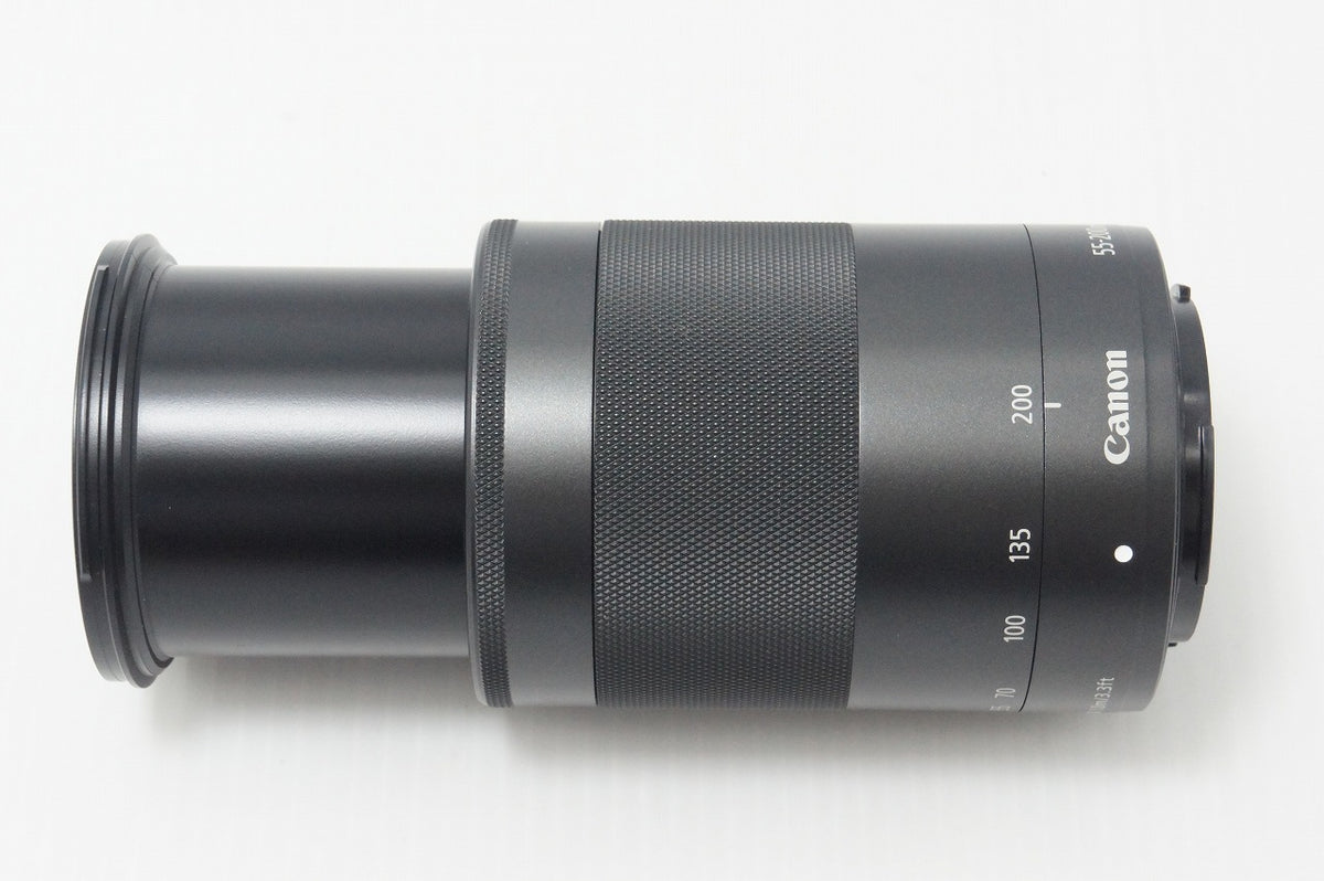 美品 Canon キヤノン EF-M 55-200mm F4.5-6.3 IS STM EF-Mマウント APS-C ズームレンズ ブラック 260909i