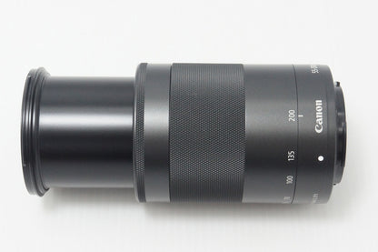美品 Canon キヤノン EF-M 55-200mm F4.5-6.3 IS STM EF-Mマウント APS-C ズームレンズ ブラック 260909i