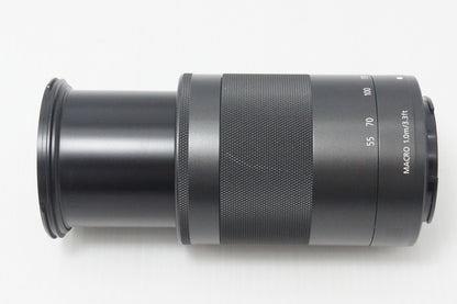 美品 Canon キヤノン EF-M 55-200mm F4.5-6.3 IS STM EF-Mマウント APS-C ズームレンズ ブラック 260909i