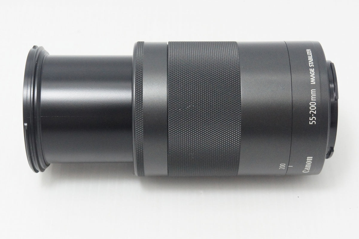 美品 Canon キヤノン EF-M 55-200mm F4.5-6.3 IS STM EF-Mマウント APS-C ズームレンズ ブラック 260909i