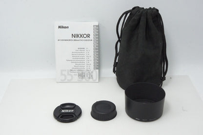 美品 Nikon ニコン AF-S DX NIKKOR 55-300mm F4.5-5.6G ED VR APS-C ズームレンズ フード ポーチ付 260527ag