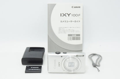 美品 Canon キヤノン IXY 100F コンパクトデジタルカメラ シルバー 260327s